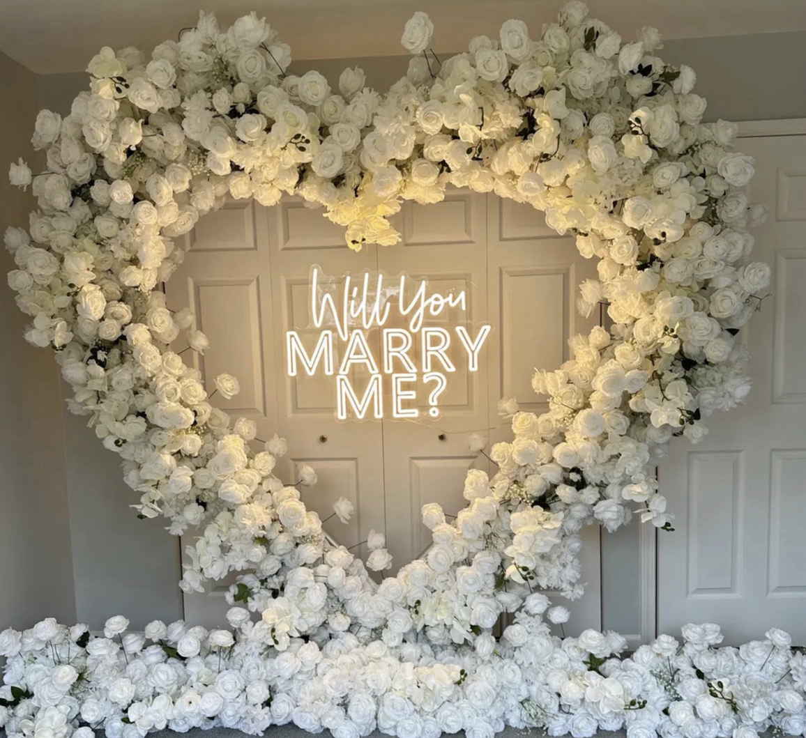 Ybliouke Heart Flower Floral Set ข้อเสนองานแต่งงานงานแต่งงาน