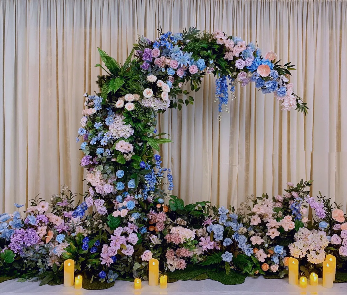 ชุดมูนดอกไม้ซุ้มประตูสำหรับงานแต่งงานข้อเสนอการตกแต่ง