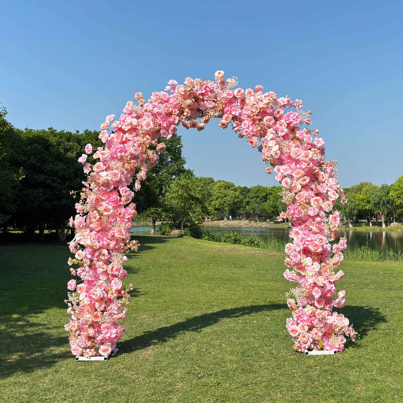 Flower Arch Arch Florals Backdrop ข้อเสนองานแต่งงานงานแต่งงาน