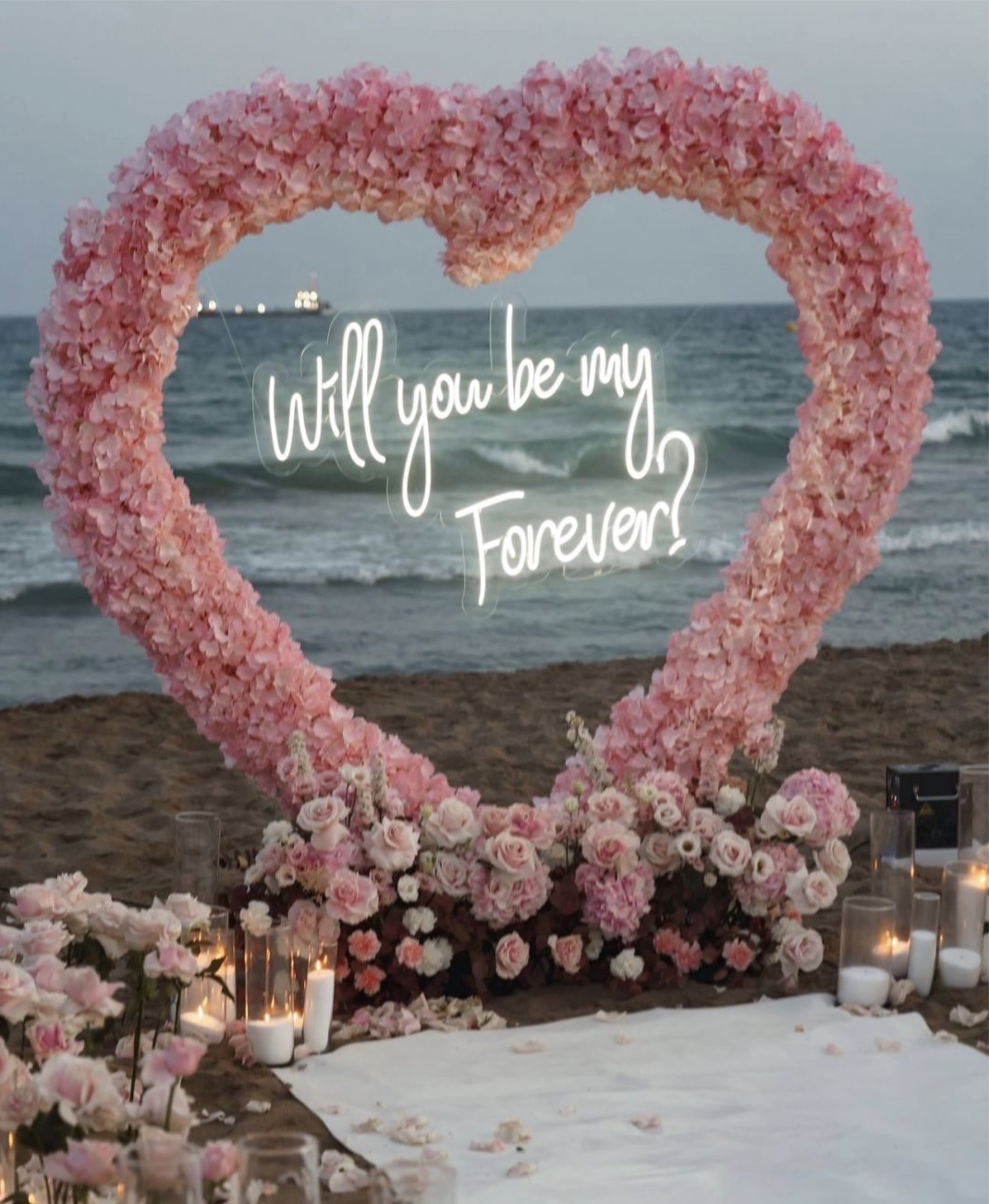 Ybliouke Heart Flower Floral Set ข้อเสนองานแต่งงานงานแต่งงาน