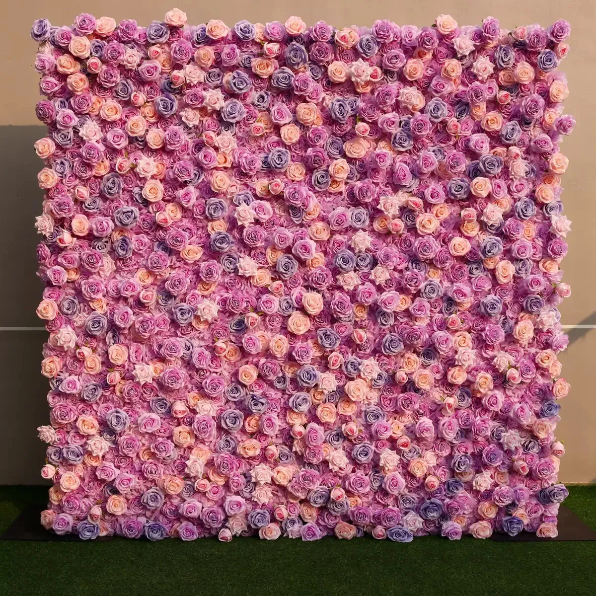 Ybliouke Flower Wall Wall Fabring Rolling Up Curtain Floral Backdrop งานแต่งงานข้อเสนองานแต่งงาน